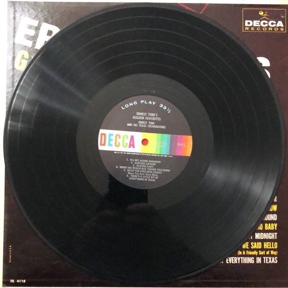 Ernest Tubb Golden Favorites Vinyl Lp '61 - Picture 6 of 9